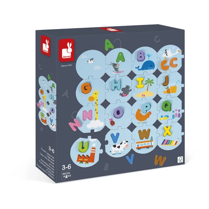 Janod Puzzle J'apprends l'alphabet - 54 pièces