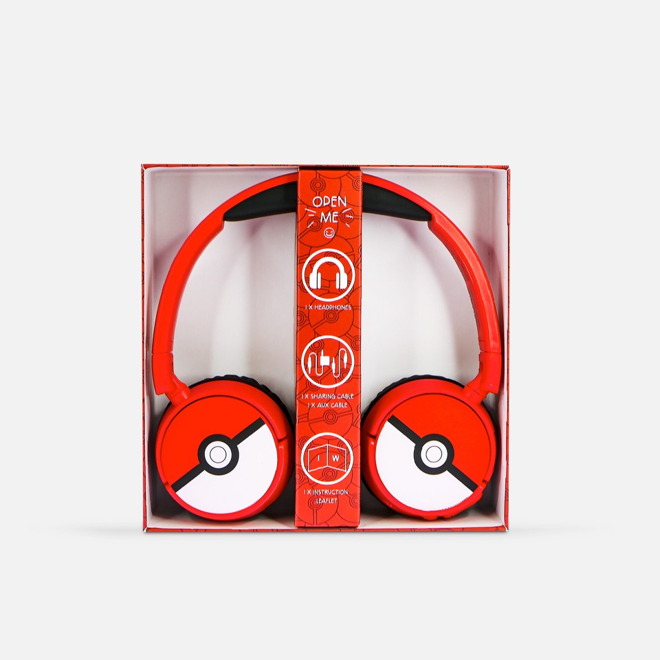 OTL - Bluetooth Hovedtelefoner m/Voksen Kontrol - Pokemon Pokeball