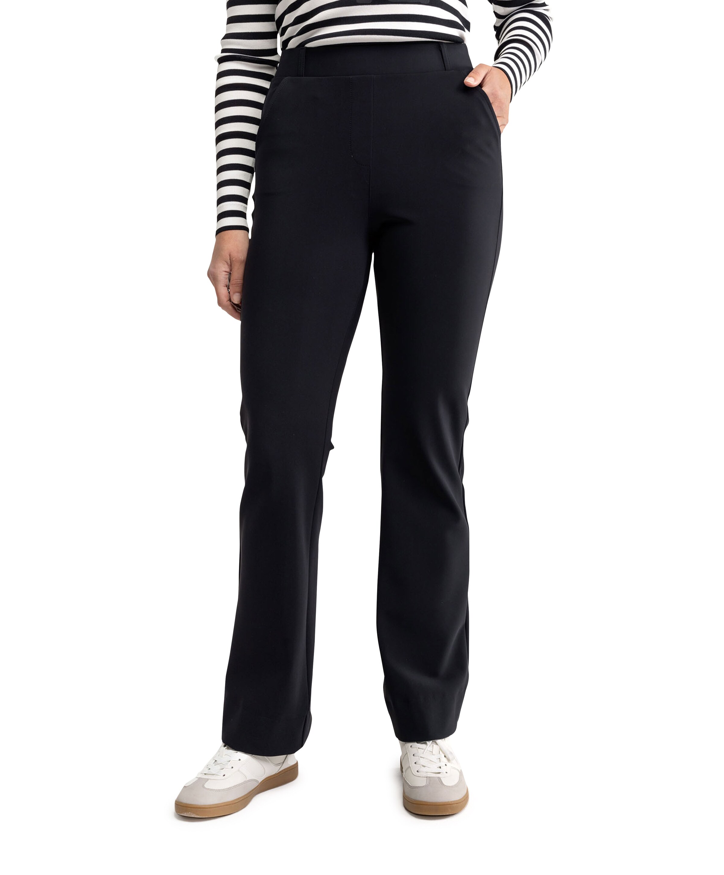 Studio Anneloes Flair bonded trousers zwart
