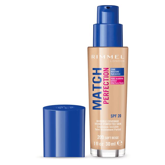 Rimmel London Match Perfection Foundation 200 Soft Beige Beige
