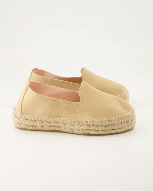 Manebi Yucatan Espadrilles in Beige