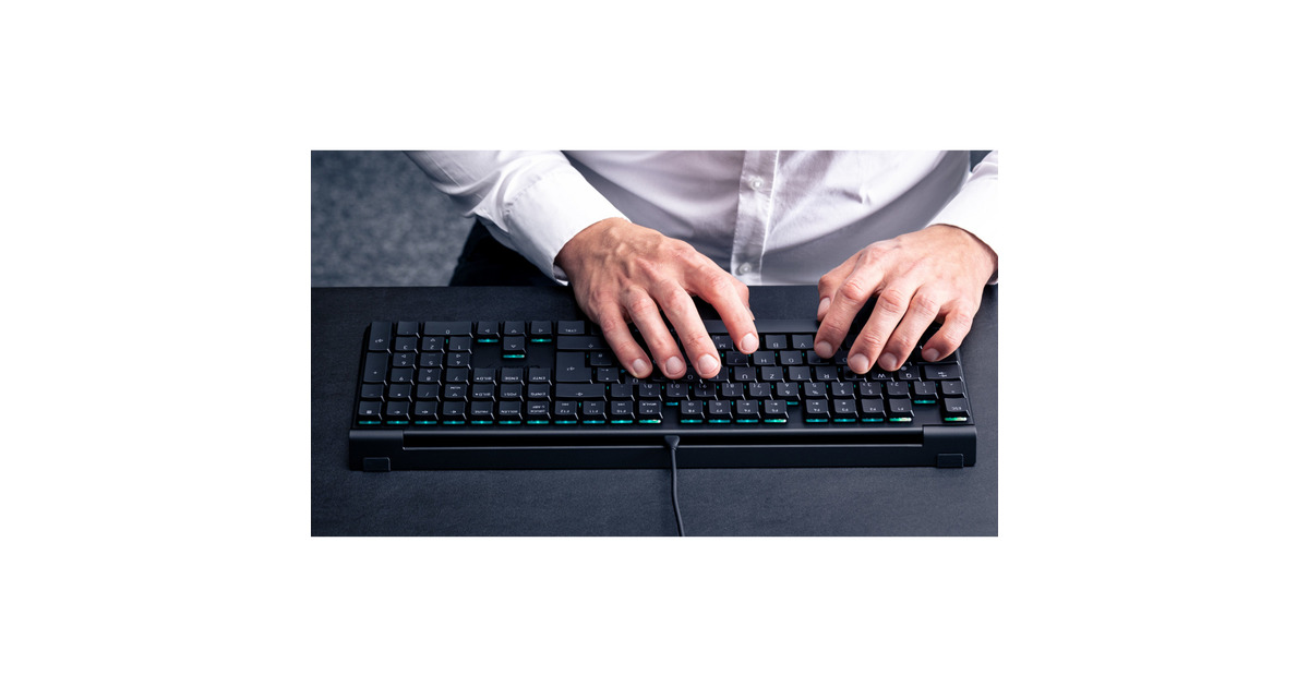 CHERRYMX 10.0N RGB, toetsenbord  (Zwart, EU lay-out (QWERTY), Cherry MX Low Profile Speed, RGB, ABS)