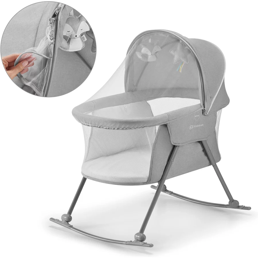 Kinderkraft Babywippe 3 in 1 Lovi Grey