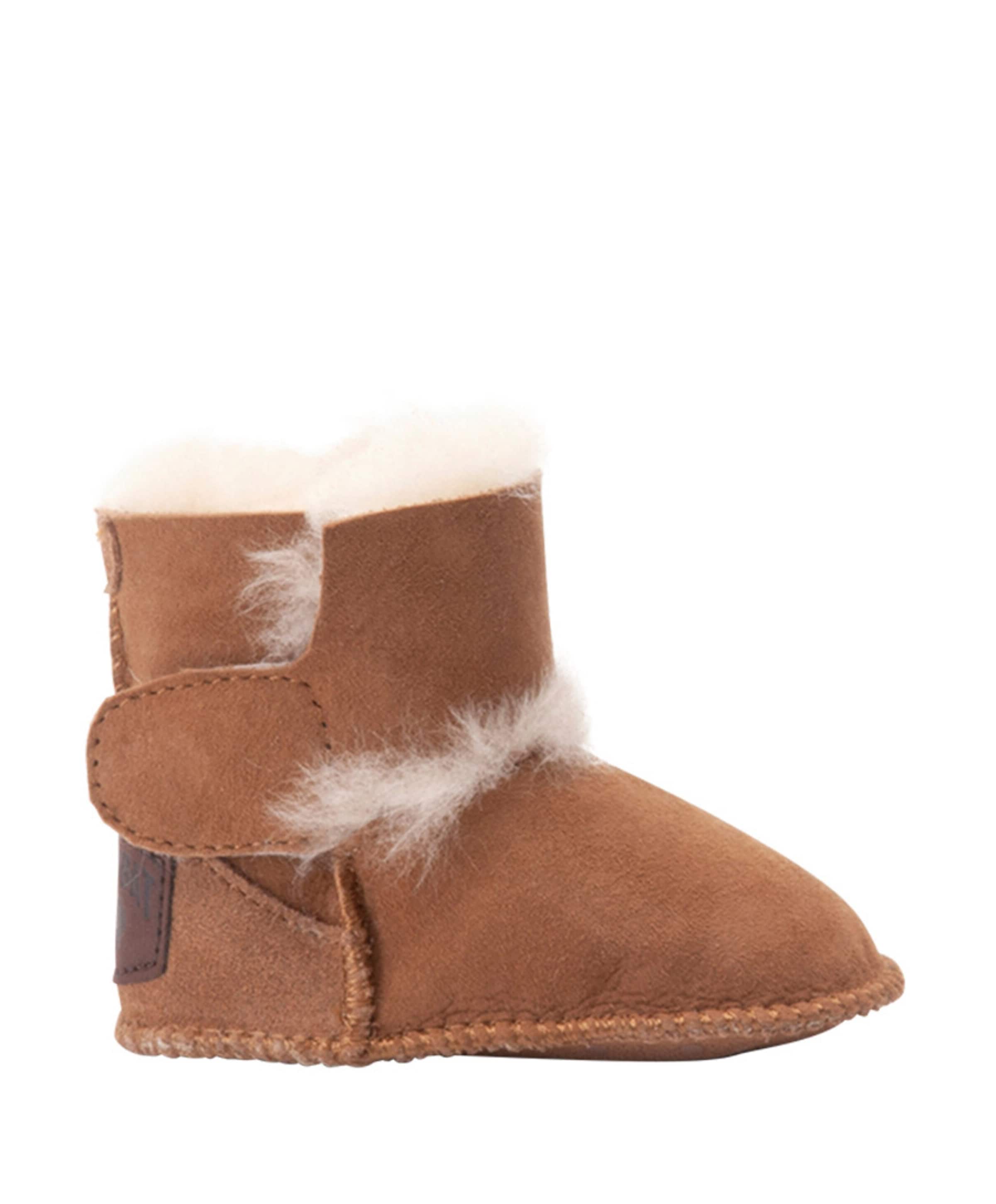 Warmbat Baby bootie meisjes pantoffels bruin