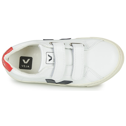 Veja - SMALL ESPLAR VELCRO - Blanc / Bleu / Rouge