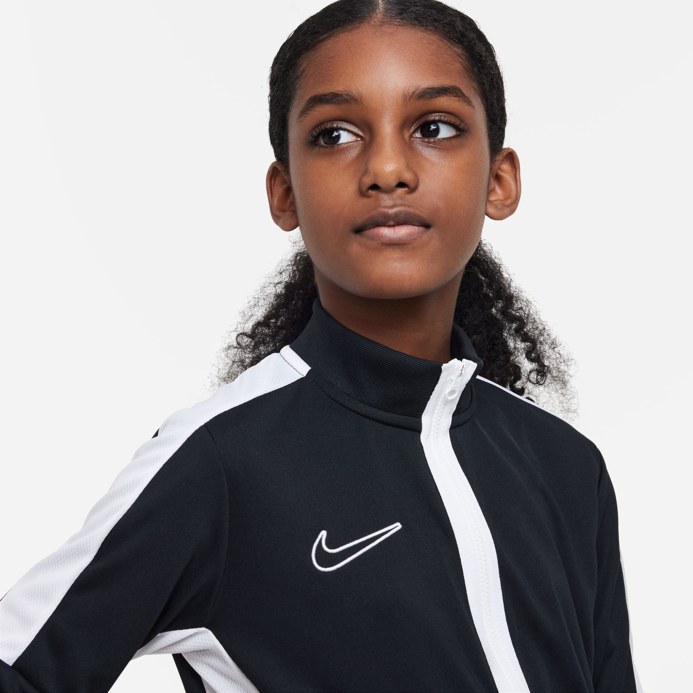 Nike Dri-FIT Academy 23 Trainingsjack Full-Zip Kids Zwart Wit