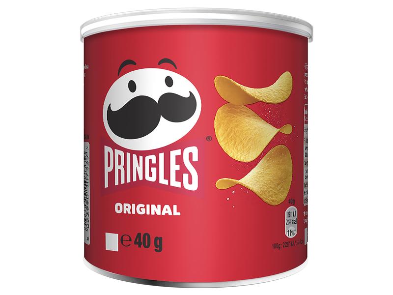 Pringles Chips Original 12 x 40 g Würziges Knabbergebäck aus Kartoffeln