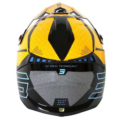 Casque cross Shot LITE - CORE - BLACK YELLOW GLOSSY 2021 - Noir / Jaune
