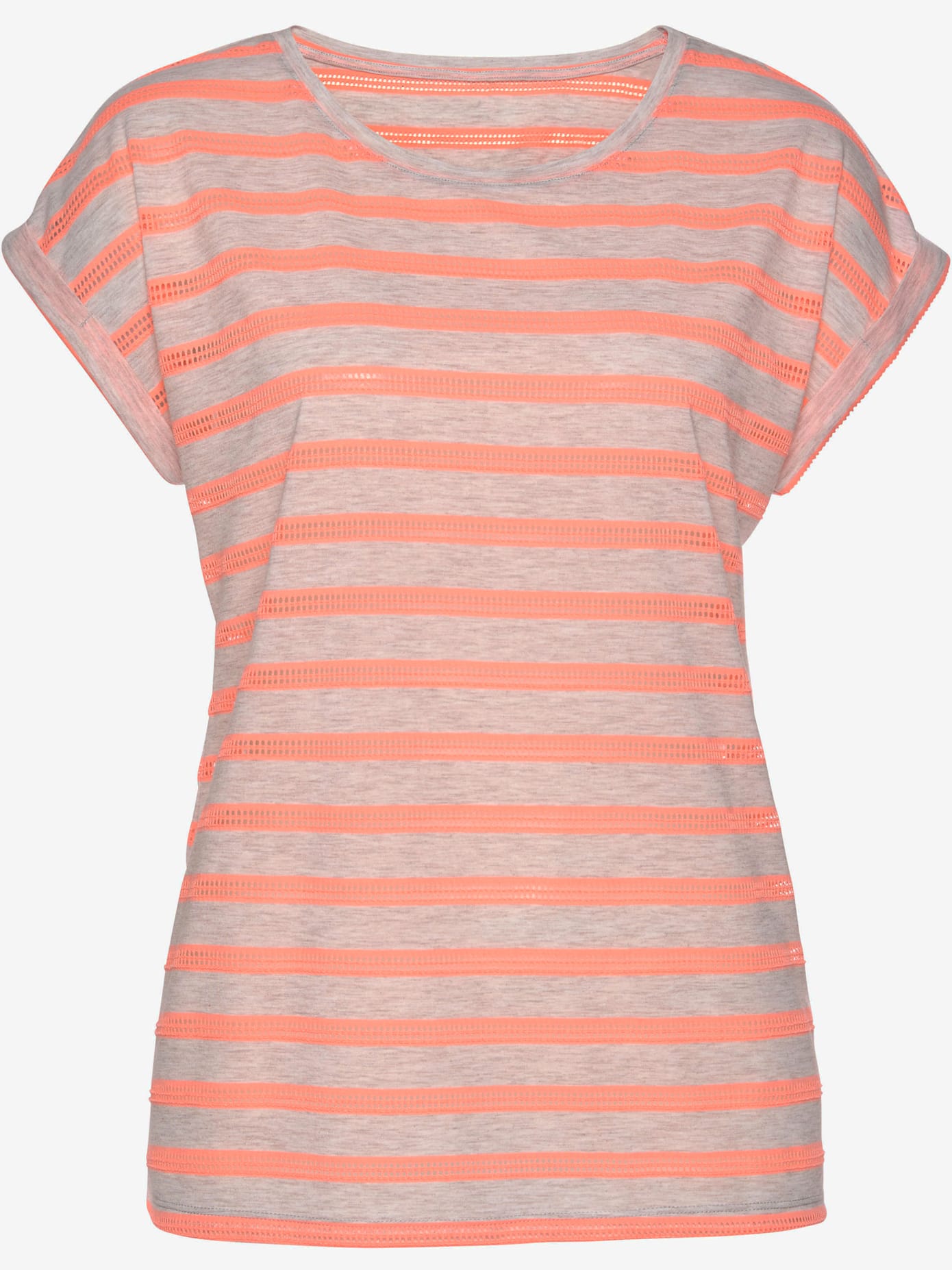 T-shirt à manches courtes rayures sportives