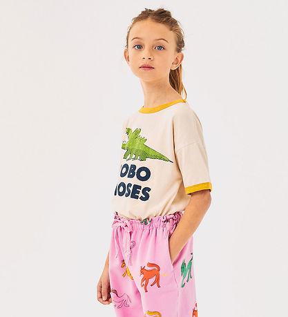 Bobo Choses T-shirt - Talking Crocodile - Off White