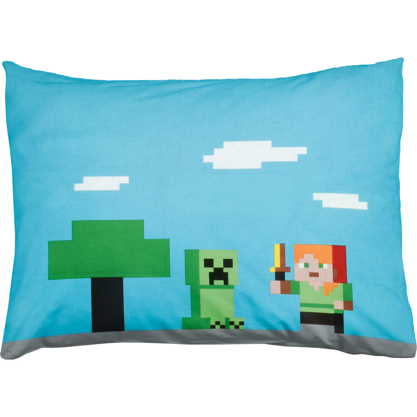 Bettwäsche Renforcé Minecraft grün-blau