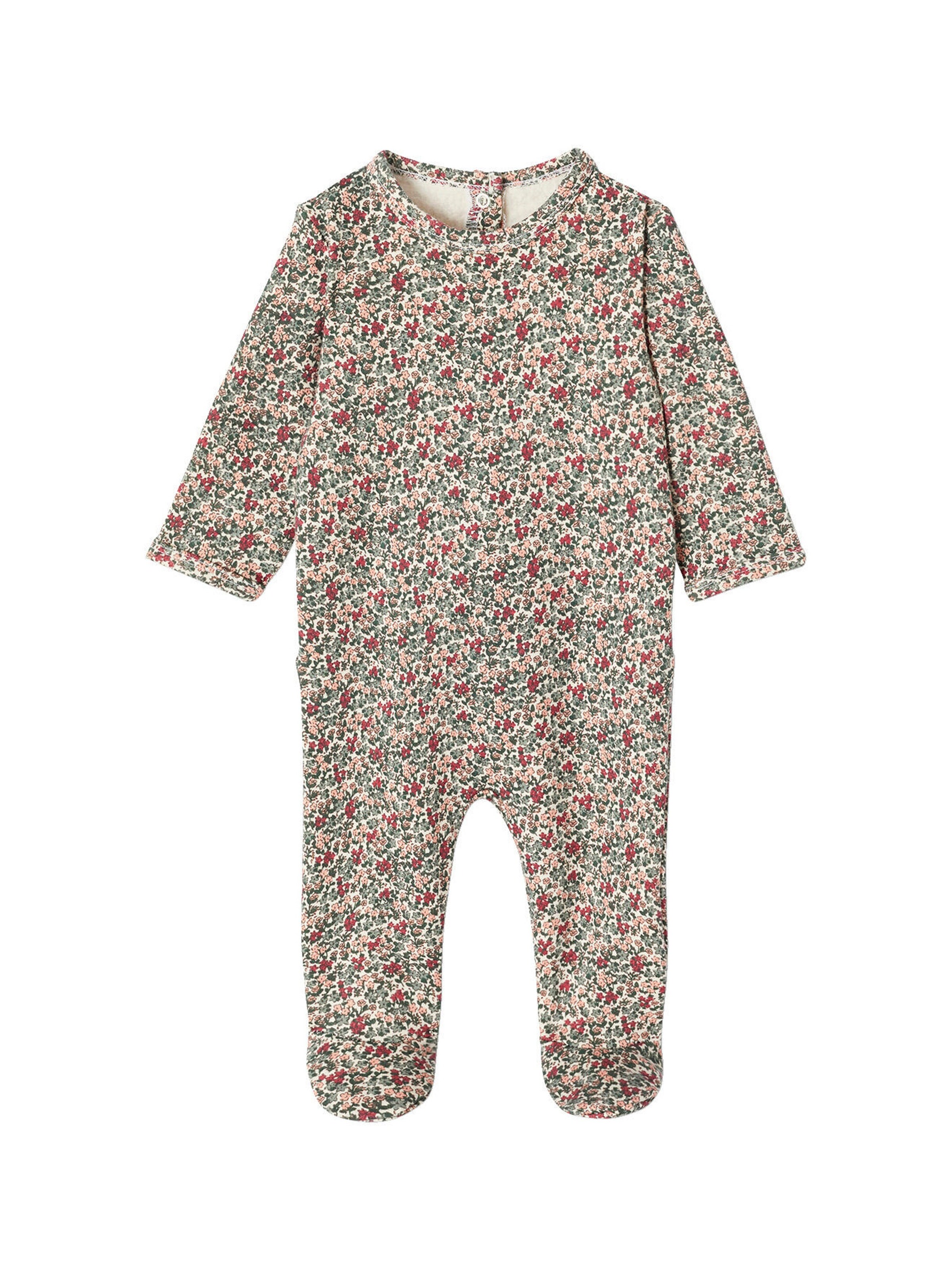 Vertbaudet 2er-Pack Baby Strampler aus Sweatware salbeigrün