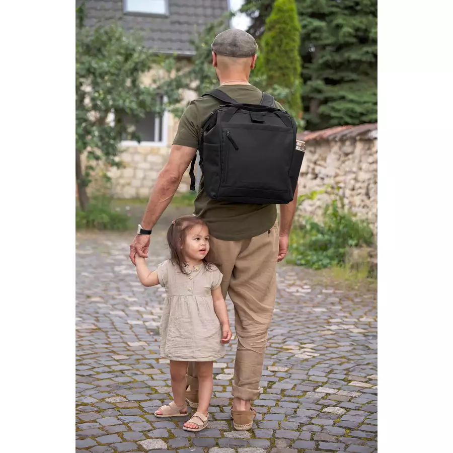 LÄSSIG Wickelrucksack Green Label Goldie Up Backpack black