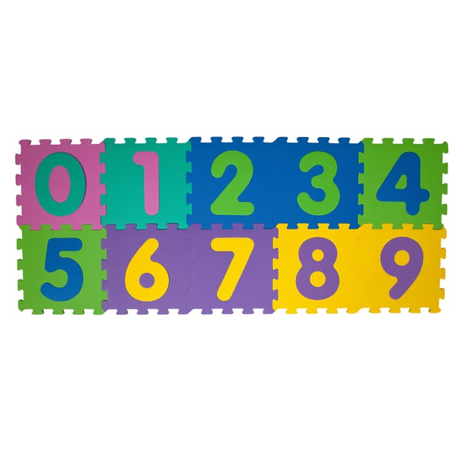 Besttoy - Soft Puzzlematte - Zahlen 0-9 - 10 Teile