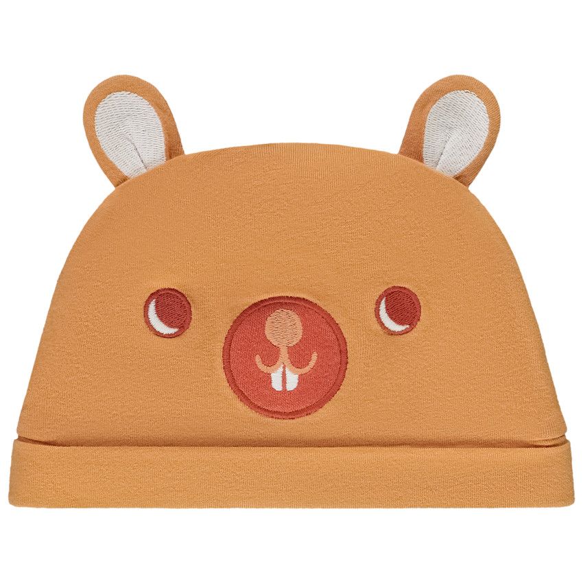 Ensemble ludique 3 pièces motif écureuil pour bébé garçon - Ecru