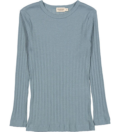 MarMar Bluse - Modal - Tamra - Blåe Dove m. Hulm?nster