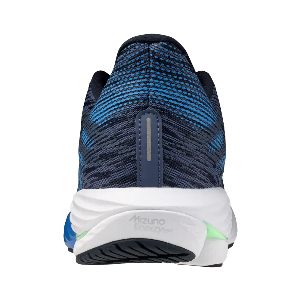 Mizuno Wave Rider Hardloopschoenen Donkerblauw/Groen Heren