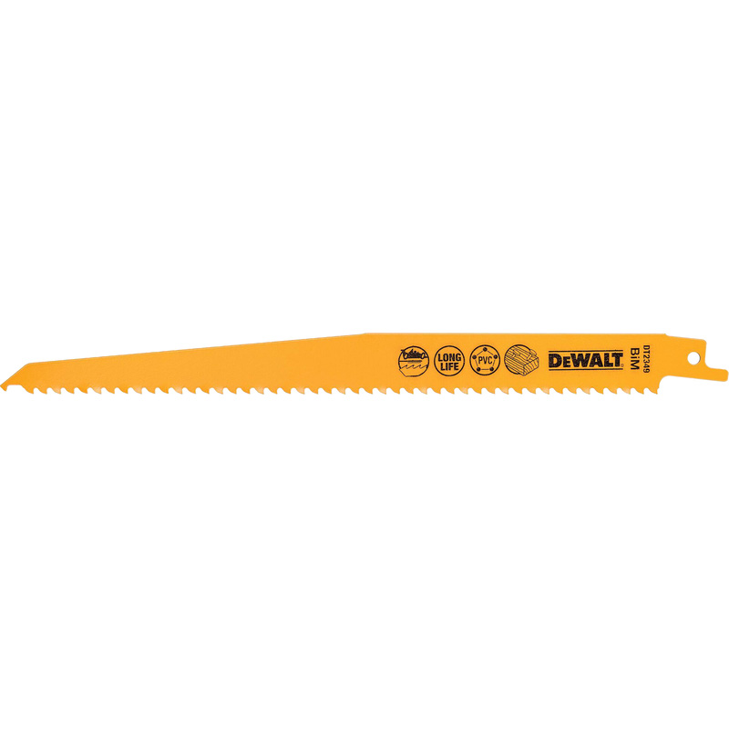 DeWALT reciprozaagblad hout met spijkers DT2349-QZ 228mm