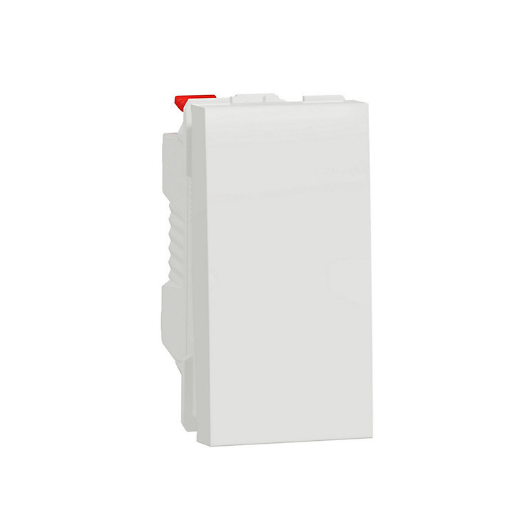Mécanisme poussoir 1 module Schneider Electric Unica Pro blanc