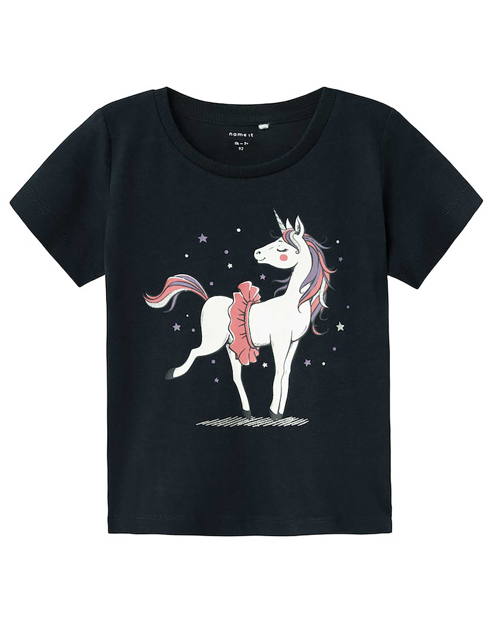 T-Shirt NMFBEATE BALETT UNICORN in dark sapphire