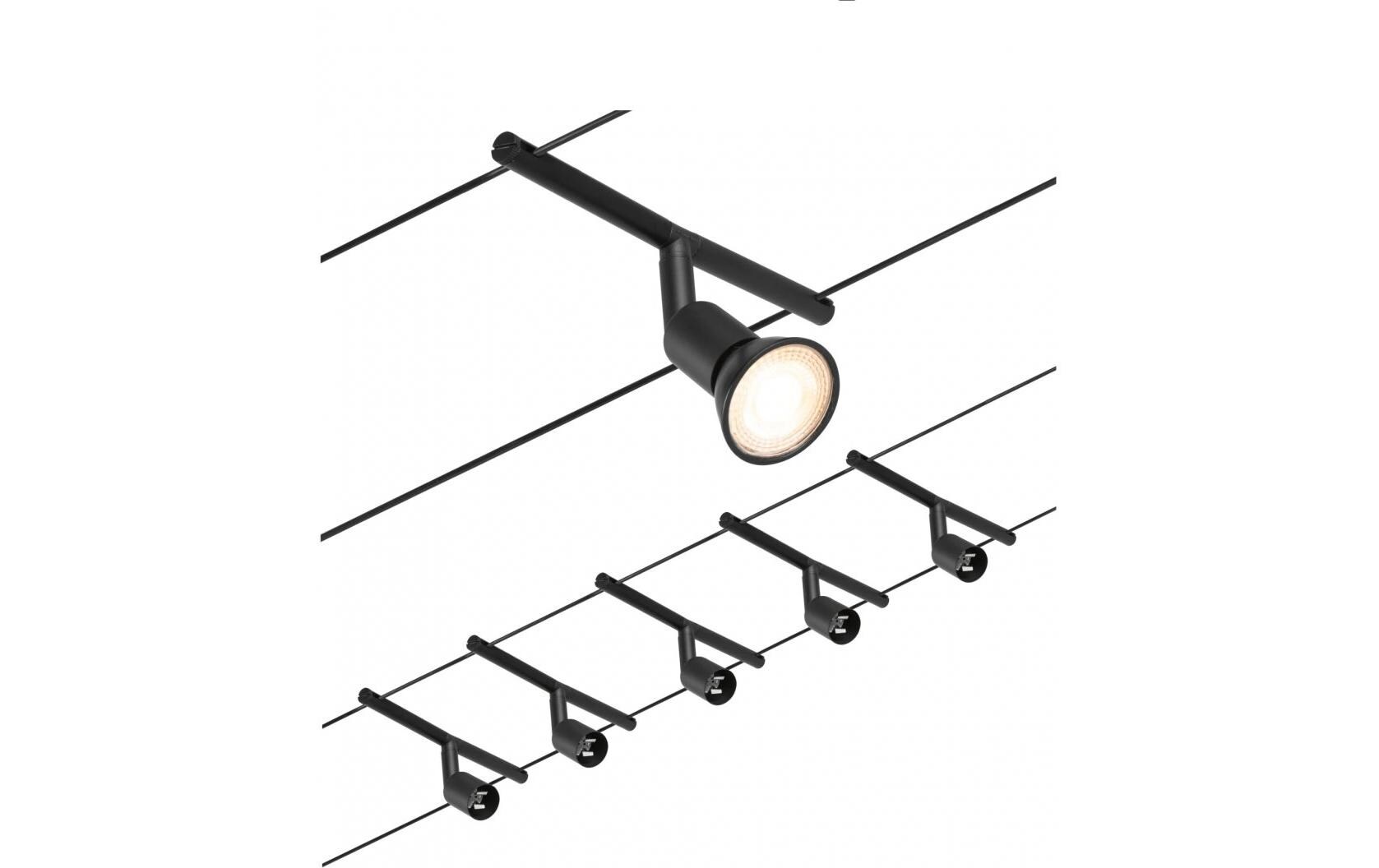 CorDuo Seilsystem Salt Basisset GU5.3 max. 5 x 10 W<br>Schienenlichtschranke