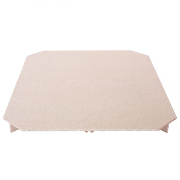 Beliani Plataforma para Colchão de Água 140 x 200 cm Suporte de Colchão de Água 10 Travessas 2 Placas de MDF Acessórios de Colchão de Água