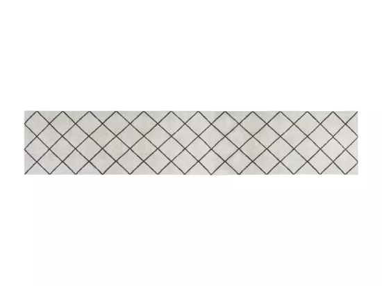 Tapis de cuisine lavable impression carrée 60x300 cm velours