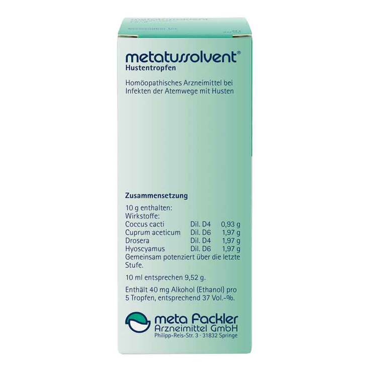 Metatussolvent Hustentropfen, 50 ml