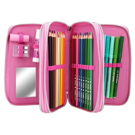 Depesche TOPModel 3-Fach Federtasche Panda pink