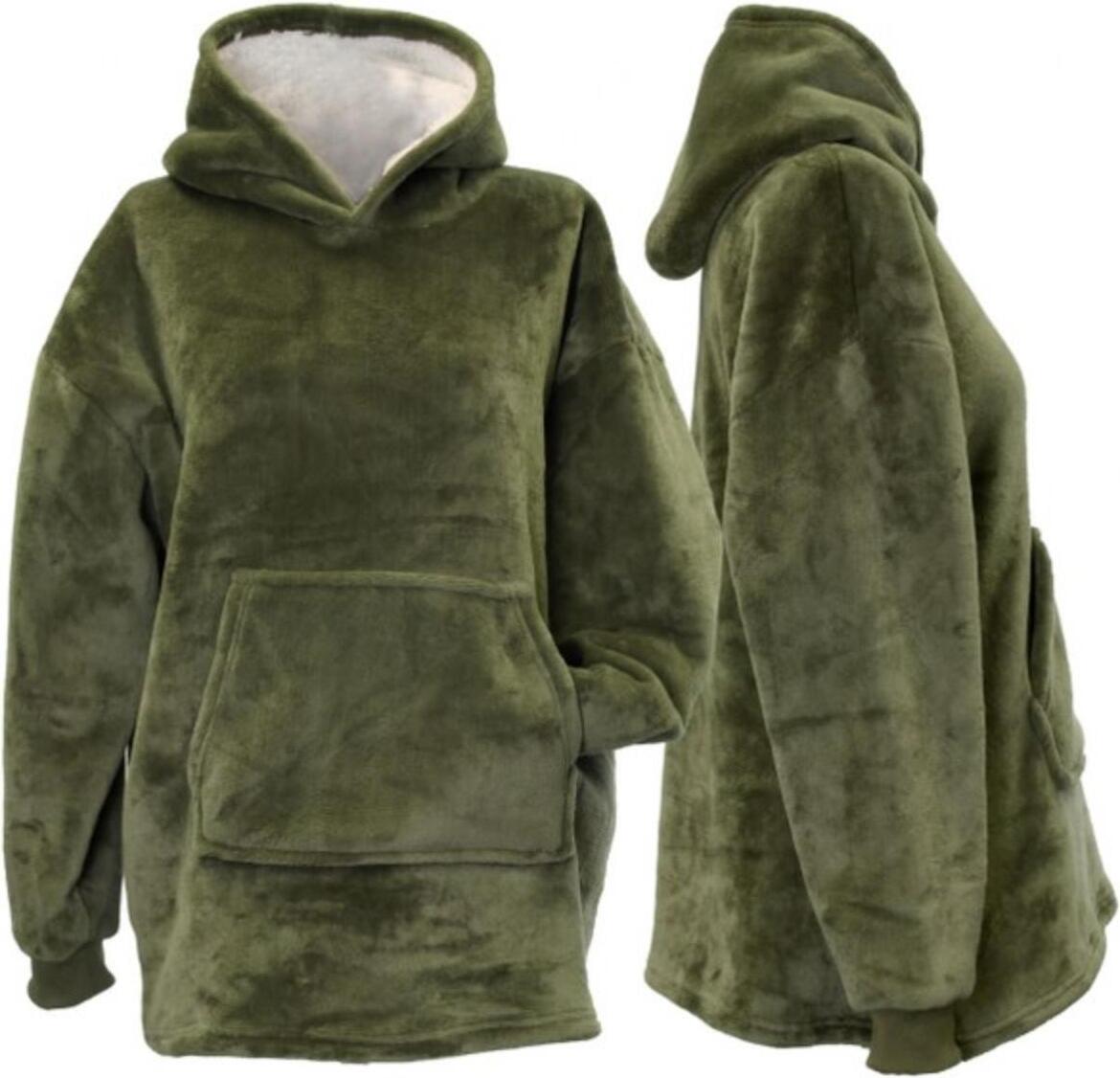 Unique Living hoodie Kids 6 tot 10 jaar groen onesize