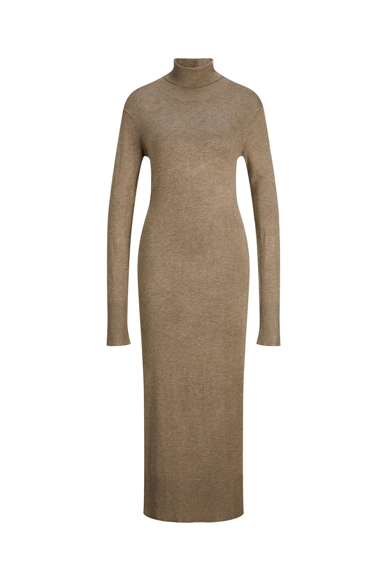 vestido midi de tricô