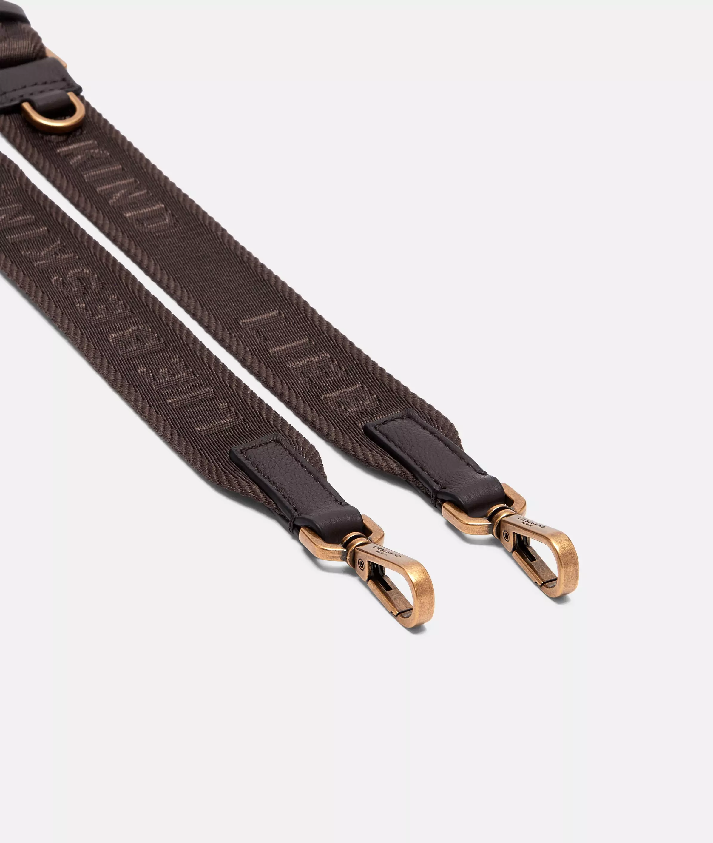 Logo shoulder strap Narrow jacquard bag strap