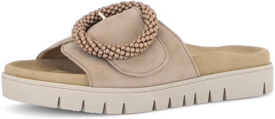 Gabor 83.745.14 Slippers Beige Suede Dames Beige