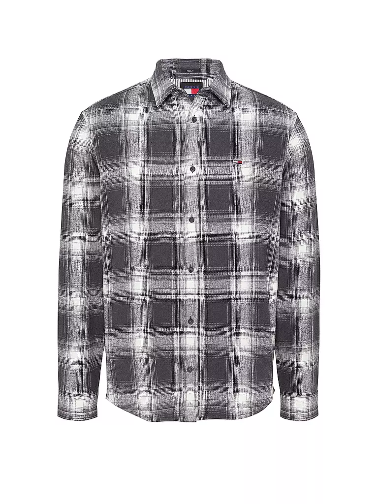 TOMMY JEANS Flanellhemd  grau