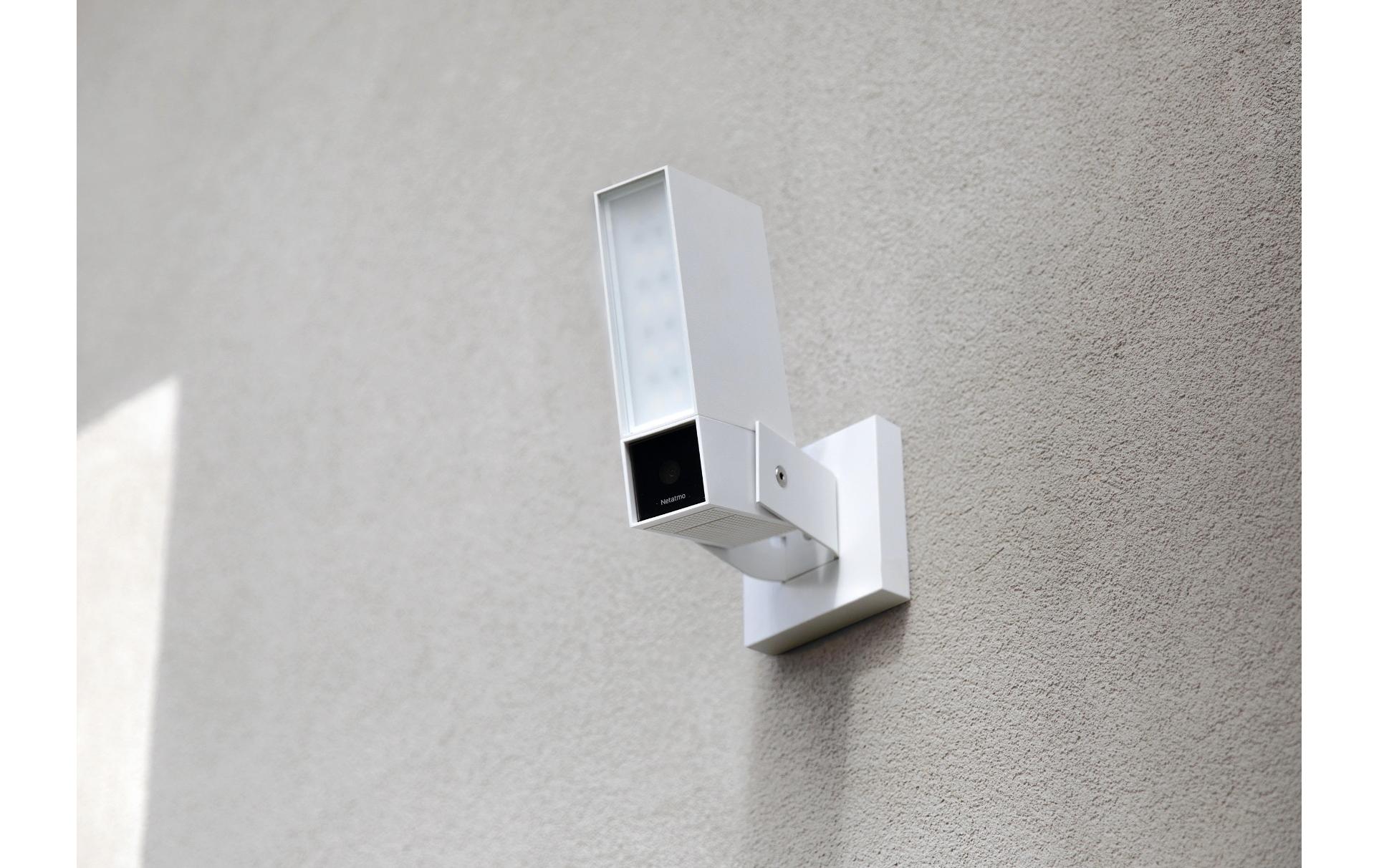 Netzwerkkamera Smarte Aussenkamera mit Sirene Weiss<br>Netatmo Smarte Aussenkamera mit Sirene