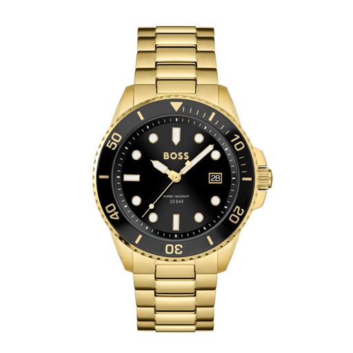 Hugo Boss Boss Ace Athleisure 1513917 Herreur, Guld, 43 mm