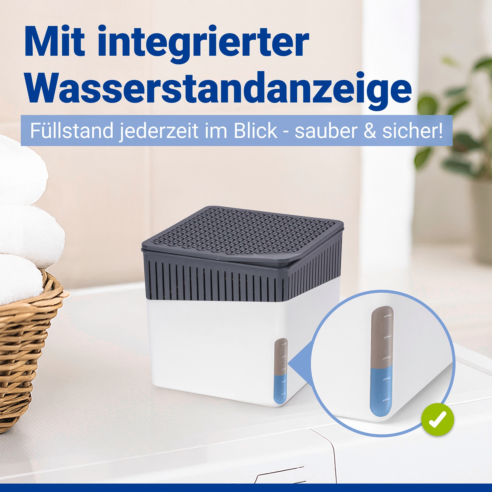 WENKO Luftentfeuchter »Cube« für 40 m³ Räume 2 x 500 g