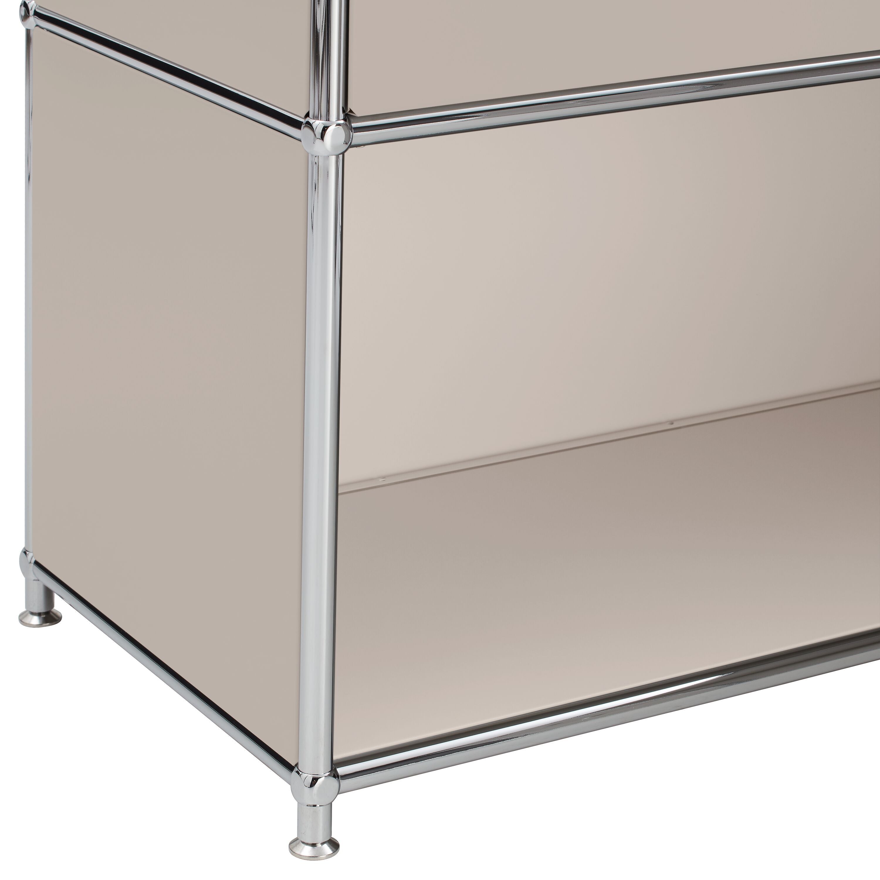 FLEXCUBE Eckschreibtisch - Taupe / B: 152.0 cm x T: 115.0 cm x H: 80.0 cm