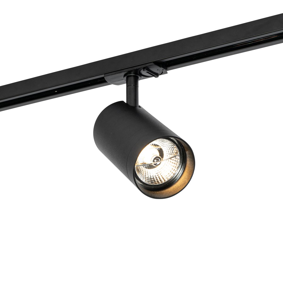 Moderne spot zwart voor railsysteem 1-fase 70mm - Iconic Jeana Luxe