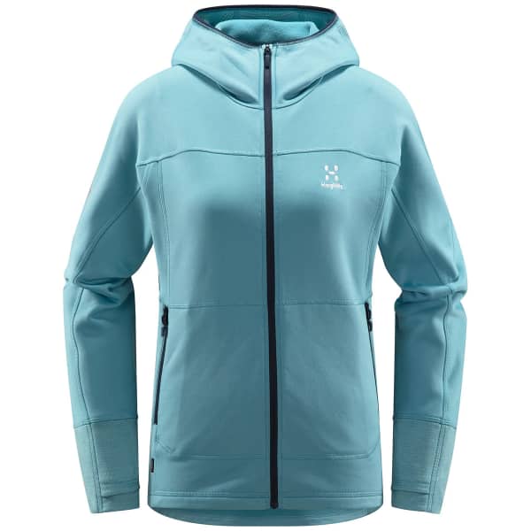 Veste polaire ski rando HAGLÖFS HAGLOFS BETULA HOOD WOMEN FROST BLUE