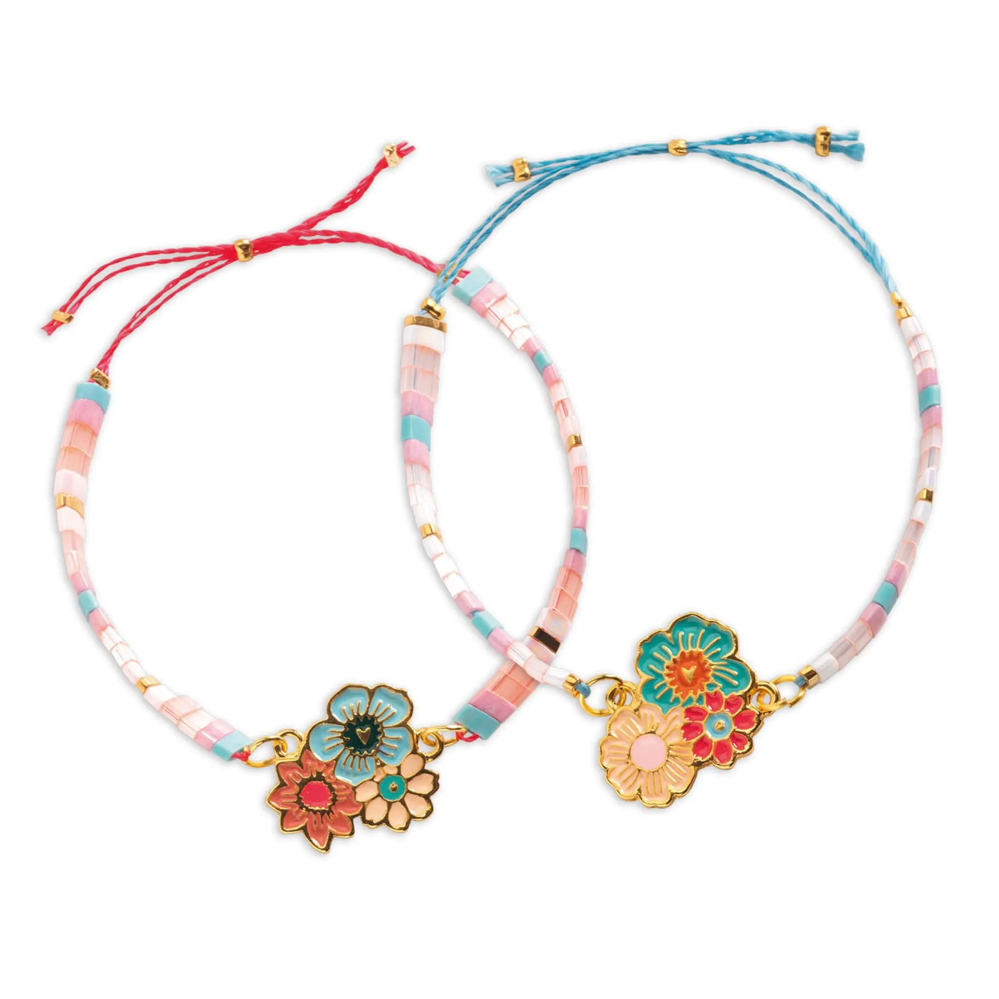 Djeco Ensemble Créatif Fabrication de Bracelet You & Me - Tila & Fleurs