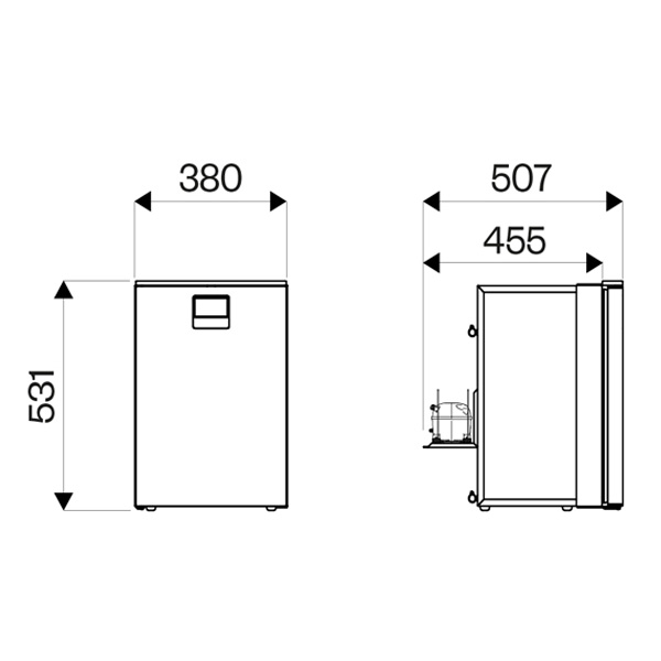 Réfrigérateur à compression Indel B Elite 42L