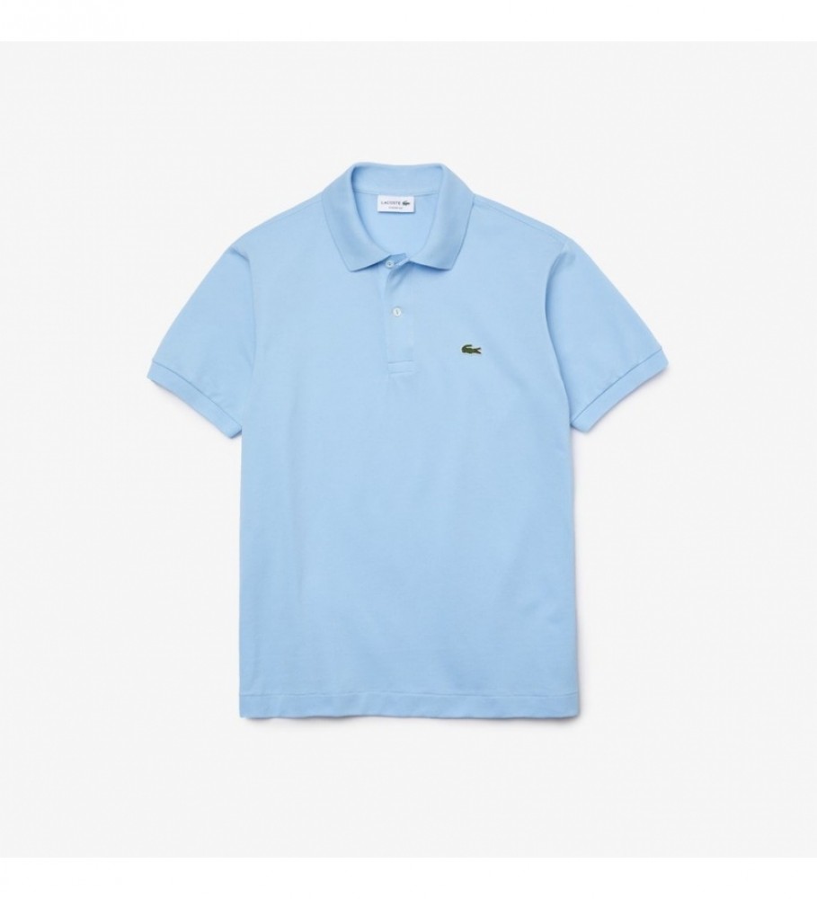 Camisa polo Lacoste Classic Fit tamanho G (12, 12) azul claro