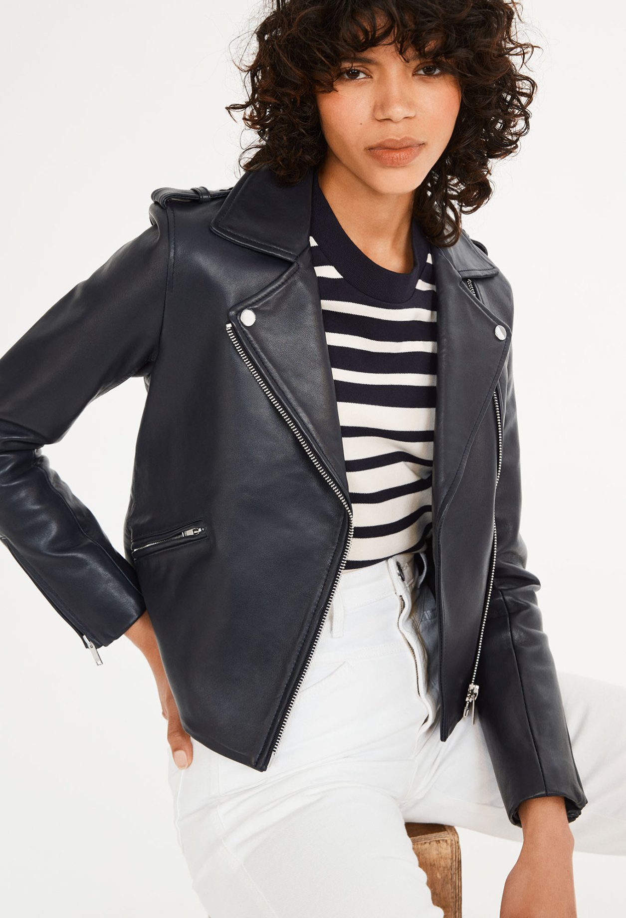 Blouson en cuir