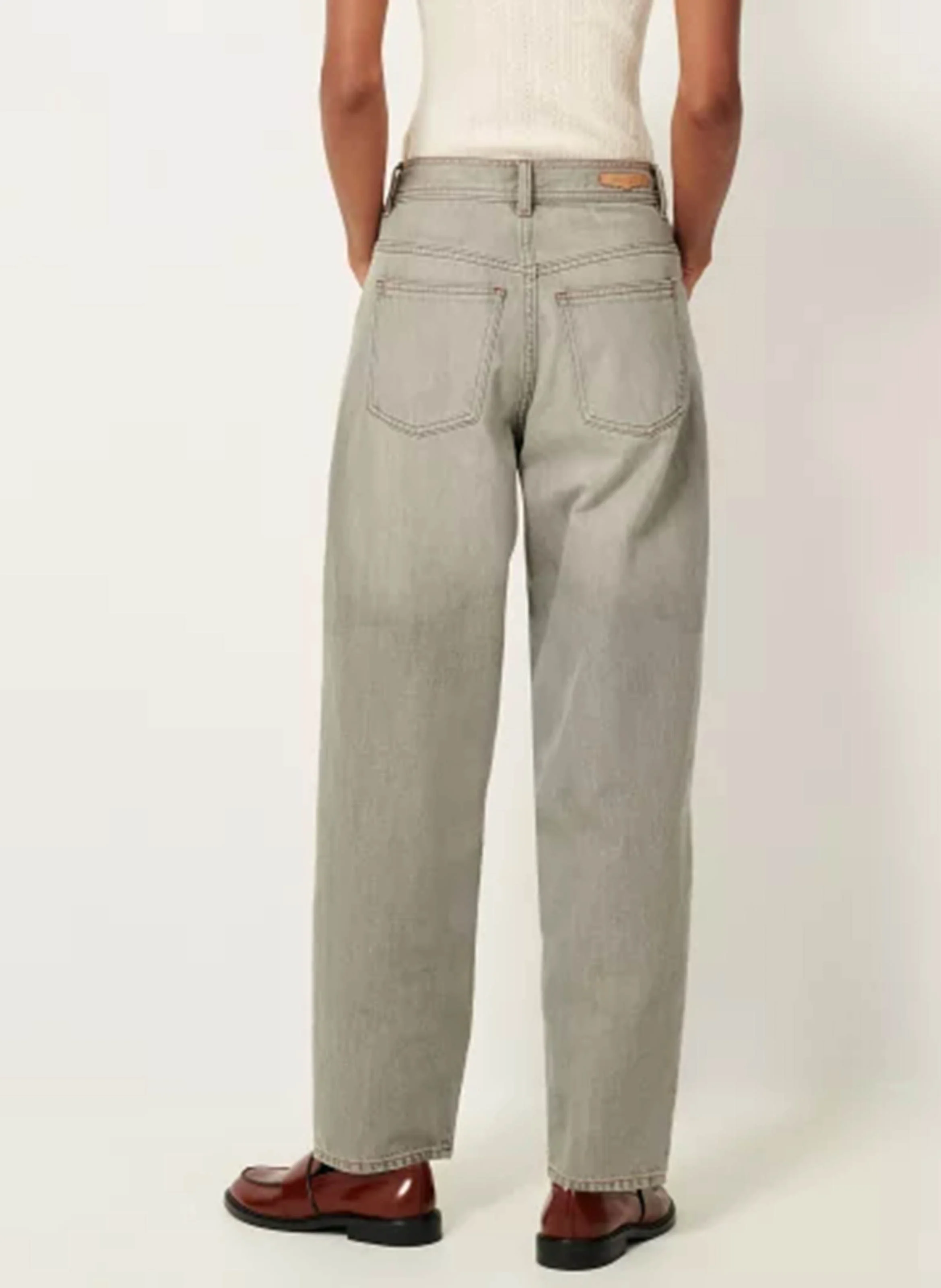 BAGGOU - Jean baggy en denim délavé | Gris