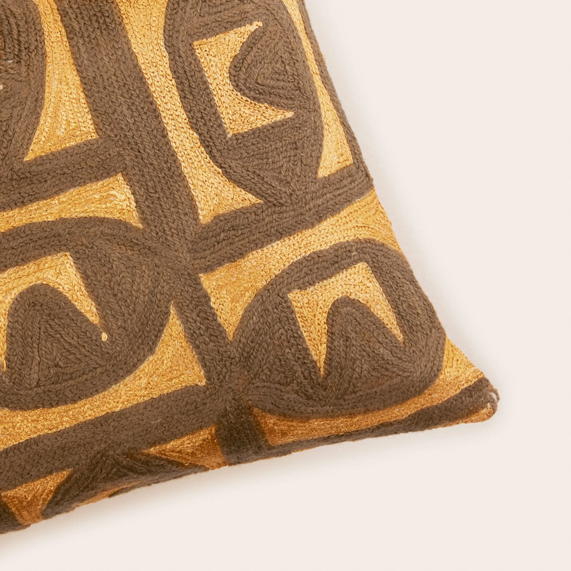 ZACARY - Housse de coussin | Marron
