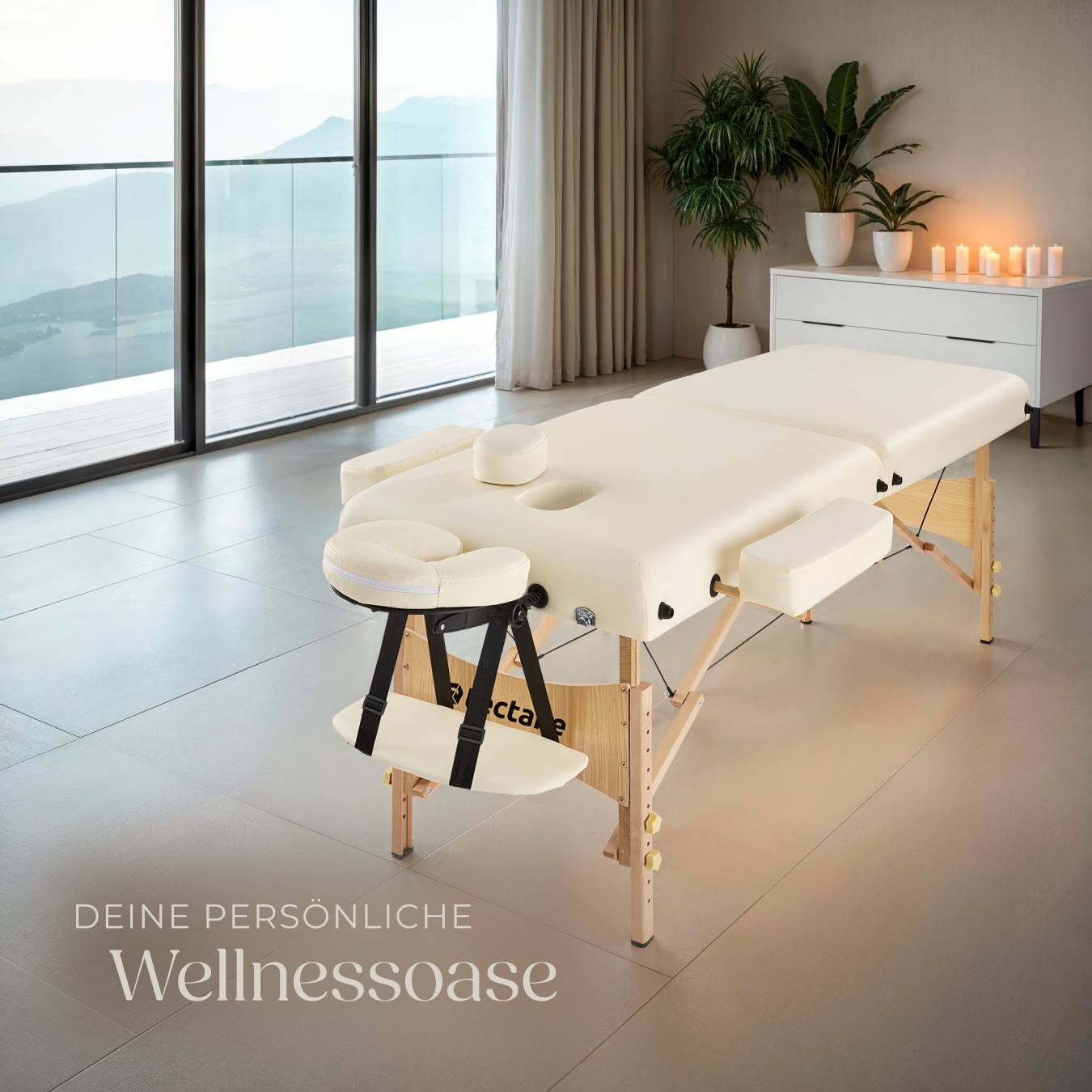 2 Zonen Massageliege-Set Suman