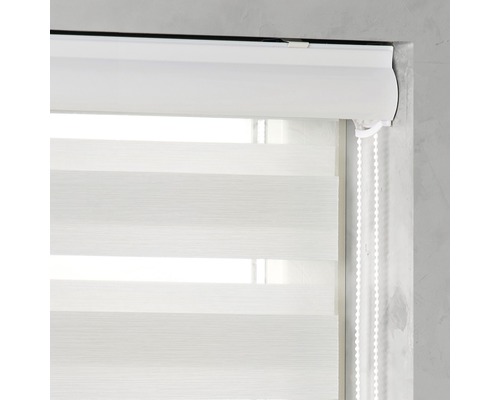 Soluna dubbel rolgordijn Ikaria D-R13 met cassette wit 60x175 cm