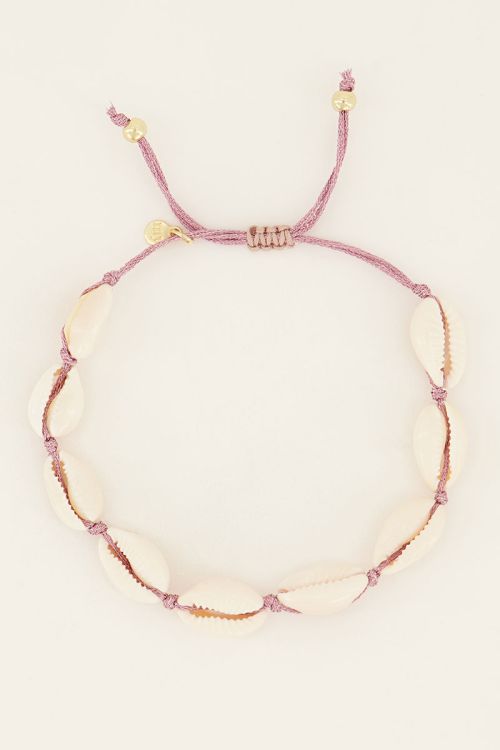 Souvenir schelpen armband/enkelbandje