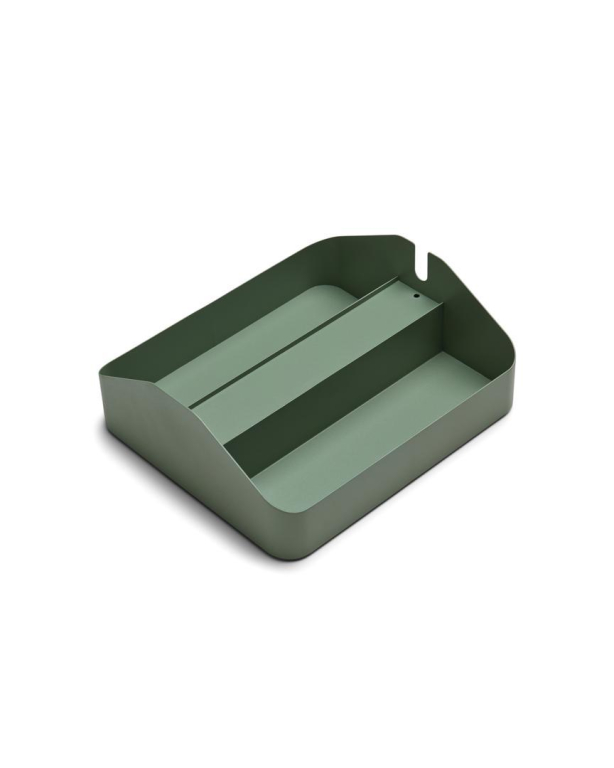 Pedestal Power Tray Double tv-organizer Mossy Green